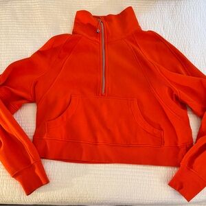 lululemon athletica Orange Half-Zip Sweatshirt